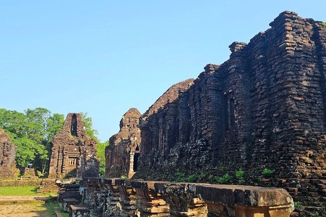 5 Hours Tour with Cruise in My Son Sanctuary Sunset , Vietnam - Walking among the brick towers