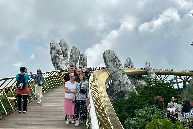 Ba Na Hills avoid crowd , Da Nang, Dragon Bridge, Marble Mountain - The Golden Bridge and the resort above the clouds