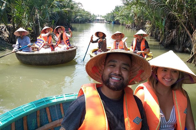 Buffalo riding and Basket Boat Half Day Tour - Bamboo work and the Bay Mau Coconut Forest