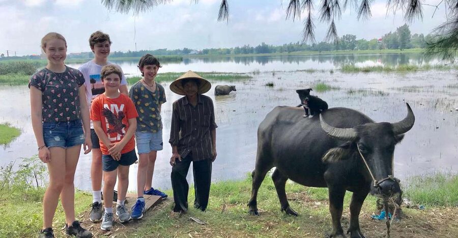 Buffalo Riding, Basket Boat and Cooking Class: Hoian/Da Nang - From Hoi An market to the cooking table