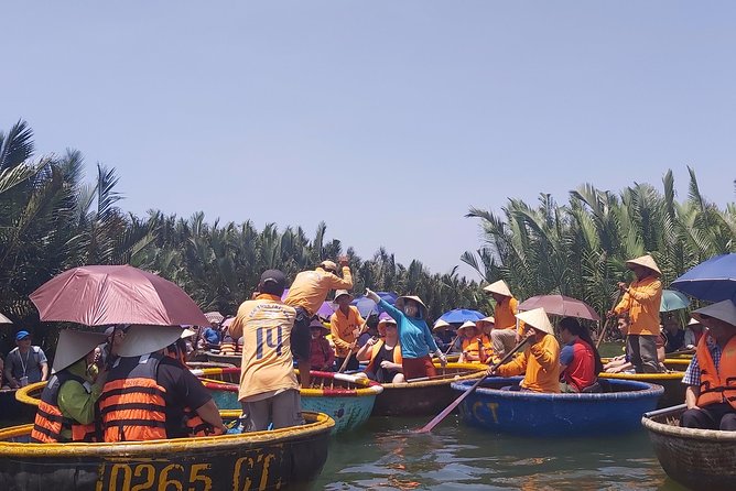 Coconut Basket Boat Trip - A Must - Do Experience in Hoi An! - Sunset changes the character of the trip