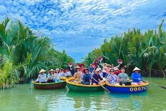 Coconut Jungle Eco & Hoi An City Tour With Boat Ride - Bay Mau Coconut Forest and the round basket boats