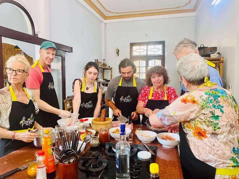 Cooking Class at Green Bamboo - Eating Everything Together