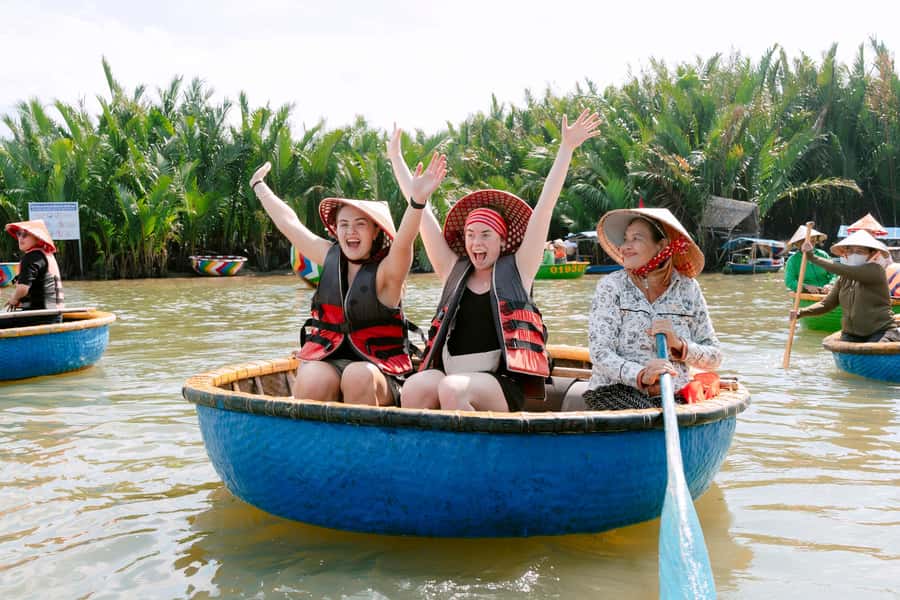 COOKING CLASS & BASKET BOAT - From Hoi An streets to the coconut forest