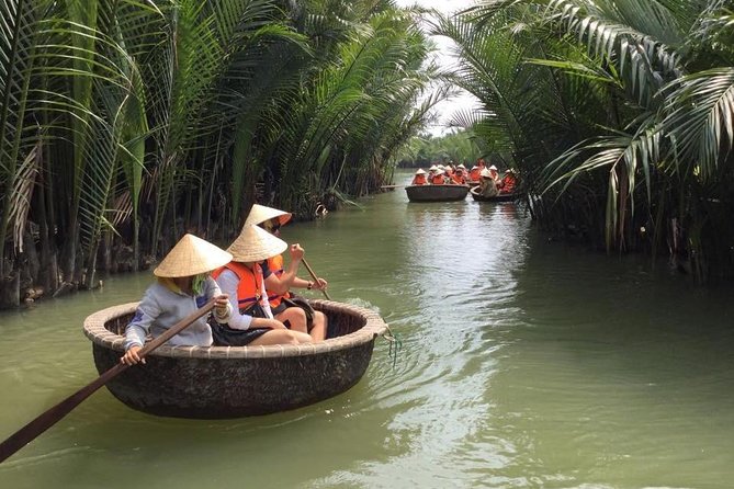 Cycling, Buffalo, Basket Boat ride in Hoi An - Tea, coconut jam, and a family visit