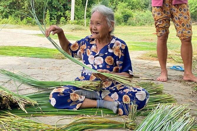 DA NANG to Hoi An Rural Villages and River Islands PRIVATE TOUR - Cam Kim Island: rice paper, snacks, and incense