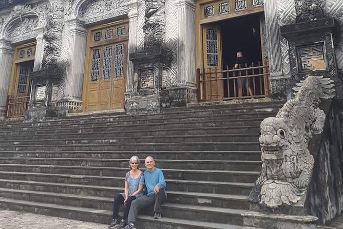 Daytrip to Hue Imperial Palace, Royal King Tomb &Perfume River via Hai Van Pass - Thien Mu Pagoda beside the Perfume River