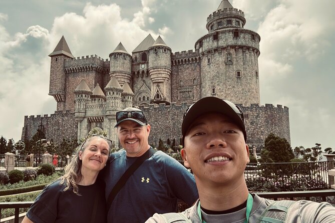 Early morning Ba Na Hills - Golden Hand Bridge - PRIVATE TOUR - Gardens and Linh Ung Pagoda above the clouds