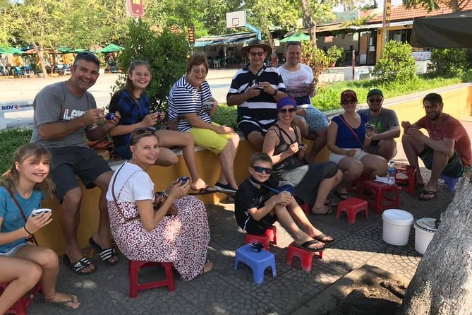 Evening Walking Food Tour, folk game and lantern boat - The lantern boat ride after dark