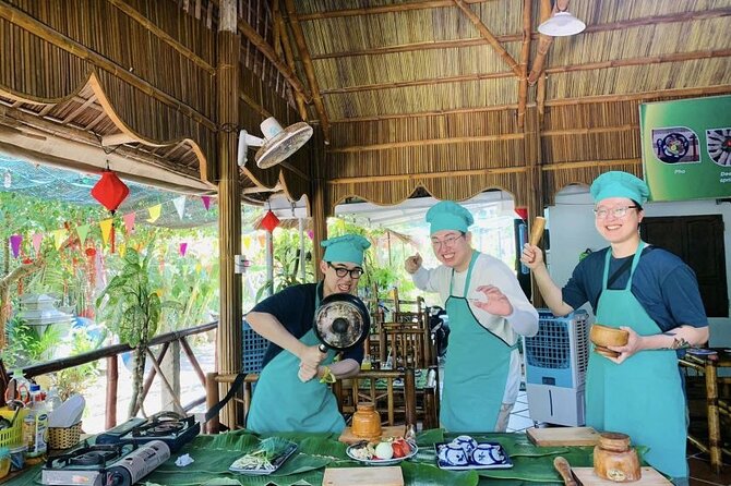Experience Hoi An Vegetarian Cooking Class with Basket Boat Ride - Riding a basket boat through Cam Thanh