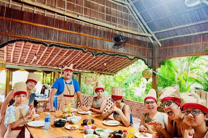 Experience Local Market and Boat Ride with Cooking Class - The bamboo basket boat through the coconut palms