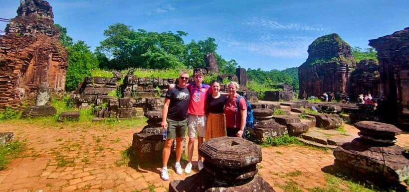 From Hoi An: My Son Sanctuary Afternoon Tour & Boat Trip - Walking through the Cham temple groups