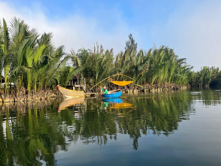Funny day cycling, Buffalo riding and Basket boat - Cycling into Cam Thanh’s water coconut village