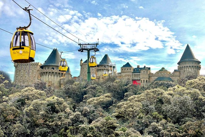 Golden Bridge & Ba Na Hills Full Day Pick Up From Hoi An City - Gardens, the wine cellar, and Linh Ung Pagoda