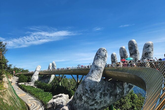 Golden Bridge - Monkey Mountain- Marble Mountains - Dragon Bridge - Lady Buddha on Son Tra Peninsula