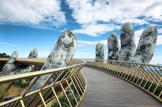 Golden Hand Bridge Afternoon and Evening Tour - The flower gardens, pagodas, and French Village