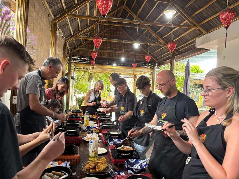 Hoi An: Basket Boat Ride, Cooking Class by Hangcoconut - Cooking Four Vietnamese Dishes