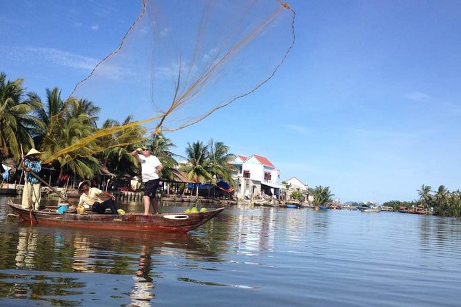 Hoi An Basket Boat Tour & cooking class(local market, boating, fishing crab...) - Following the Thu Bon River toward Bay Mau