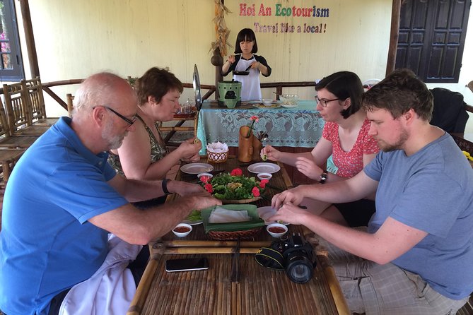 Hoi An Buffalo Riding & Basket Boat Tour with local home cooking - Tea, Village Stories, and a Look at Wartime Life