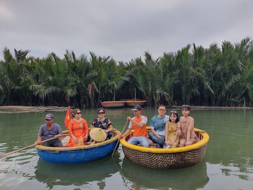 Hoi An : Cam Thanh Basket Boat Riding W Two-way Transfers - Net fishing and crab catching