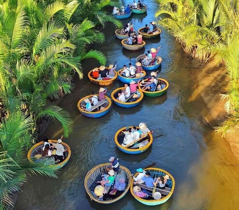 Hoi An: Cam Thanh tour on a Traditional Bamboo Basket Boat - Leaving Hoi An for Cam Thanh village