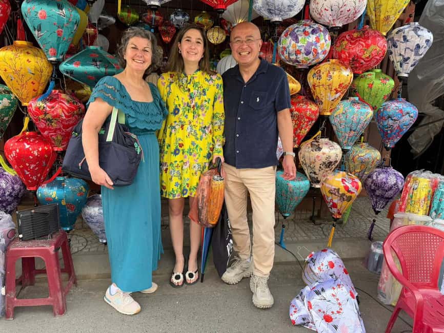 Hoi An City Tour - Boat Ride & Release Lantern: HoiAn/DaNang - Phuc Kien Assembly Hall explains family worship