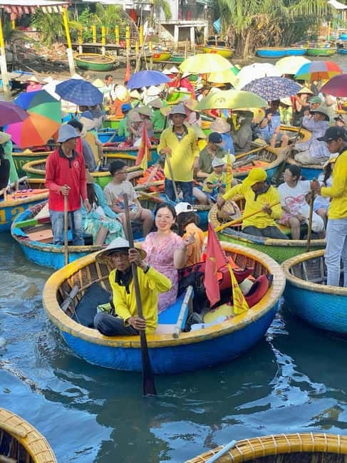 Hoi An: Coconut Basket Boat Ride & Hoi An Memories Live Show - Gliding through Bay Mau Coconut Forest
