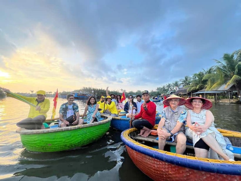 Hoi An: Coconut Basket Boat Ride & Hoi An Memories Live Show - What the basket boat ride feels like for families