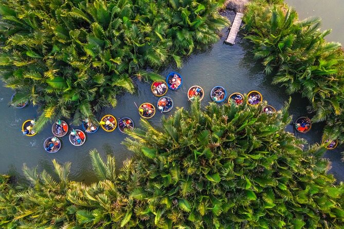 Hoi An: Coconut Basket Boat Ride in the Coconut Forest - Reaching the Green Coconut Village meeting point