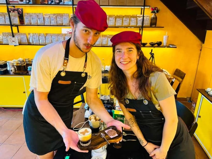 Hoi An:Coffee Making Class (Coffee: egg, Salt, Coconut, ...) - A Short Finish With Music and Your Own Coffee