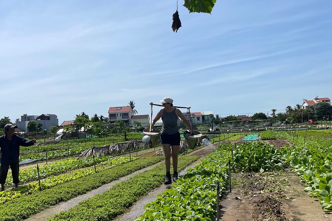 Hoi An countryside cycling Tour,Basket Boat-organic farming-lunch - Bay Mau Coconut Forest and the basket boat ride