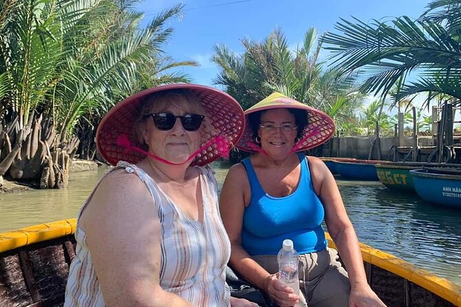 Hoi An Countryside Tour with Bamboo Basket Boat Rowing , Buffalo Ride, Farming - Bay Mau Coconut Forest: round boats, crab fishing, and leaf crafts