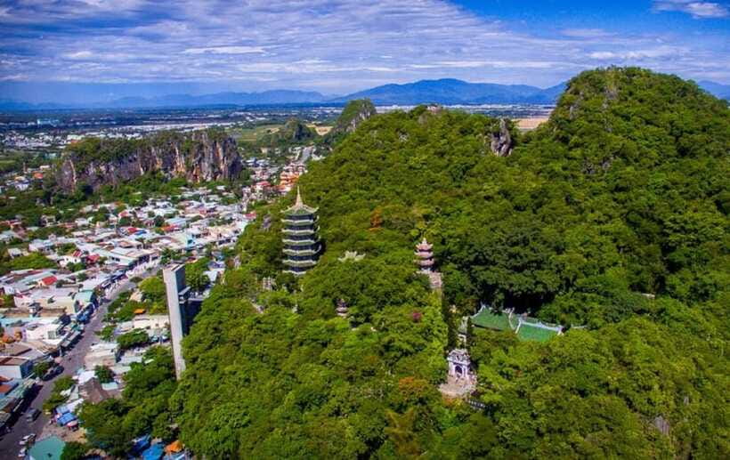 Hoi An/Da Nang: Golden Bridge , My Son Sanctuary & Marble Mt - Marble Mountains, caves, pagodas, and steep steps