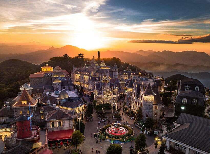 Hoi An: Full-day Ba Na Hills & Amazing Golden Bridge - French Village, cathedral, and cobblestoned streets