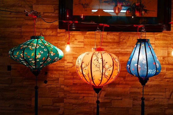Hoi An Full Lantern Making Class- A special Foldable lantern - Stretching the silk and adding the final details
