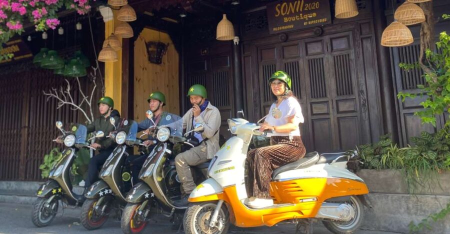 Hoi An Highlights and Hidden Gems Tour by Vespa - Following zigzag roads into the rice fields