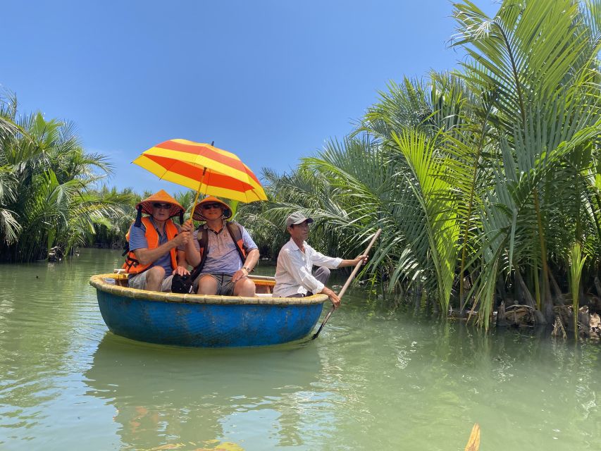 Hoi An Highlights and Hidden Gems Tour by Vespa - A basket boat ride through the water coconut forest