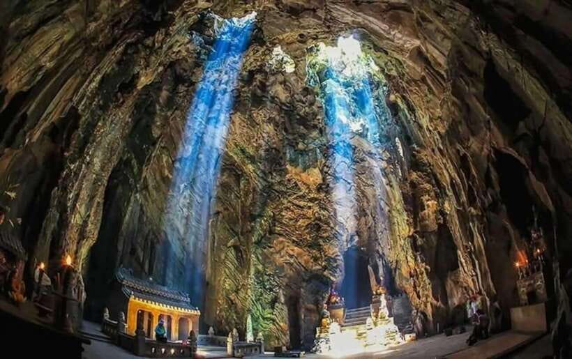 Hoi An: Marble Mountain, Am Phu Cave and Monkey Mountain - Marble Mountain: a compact climb through caves and shrines