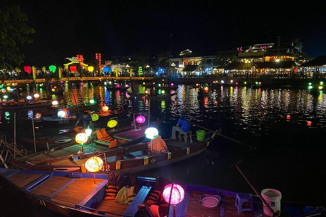 Hoi An Night Food Tour Motorbike & Lantern Cruise by Lady Rider - Walking the riverbank before returning to your hotel