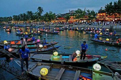 River Lantern Boat Experience with Free 5G eSIM