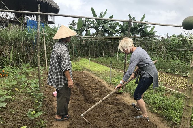Hoi An Rural Life And Cooking At Organic Farm - A short basket boat ride through nipa palms