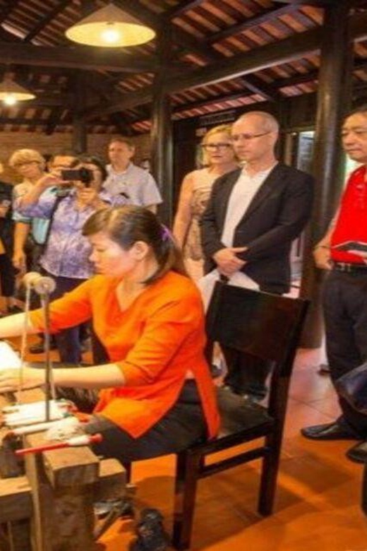 Hoi An: Silk Process, Lantern Making Workshop & Local Food - Cao Lau, spring rolls, and fruit to finish