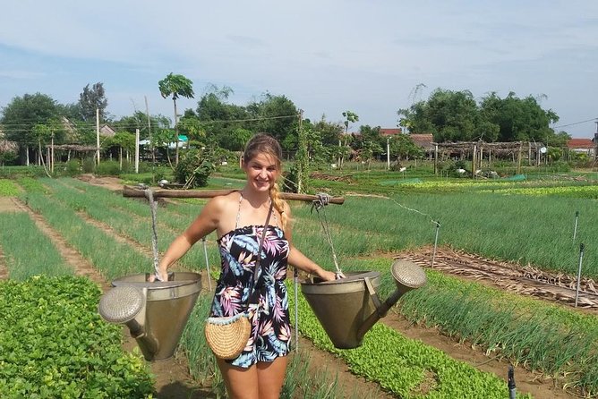 HOI AN Vegetable Village, Basket Boat, Palm Forest PRIVATE TOUR - Coconut groves, water buffaloes, and quiet village roads