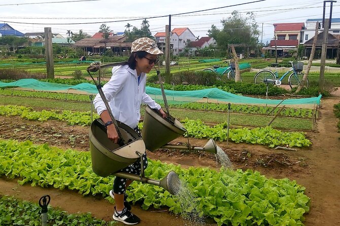HOI AN Vegetable Village, Basket Boat, Palm Forest PRIVATE TOUR - A local coffee break in Cam Chau