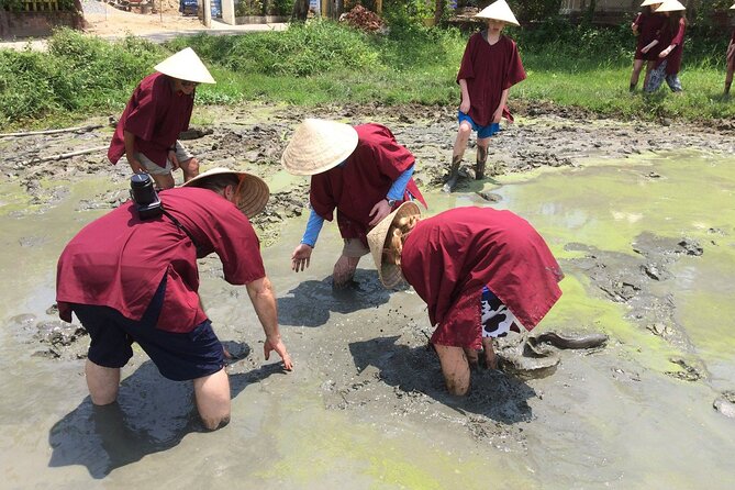 Hoi An Wet Rice Farming Tour Private Round Boat Fishing & Lunch - The Bay Mau Coconut Forest by round basket boat