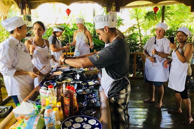 Market Tour , Basket Boat and Cooking Class Hoi An - Through rice fields to Cua Dai River