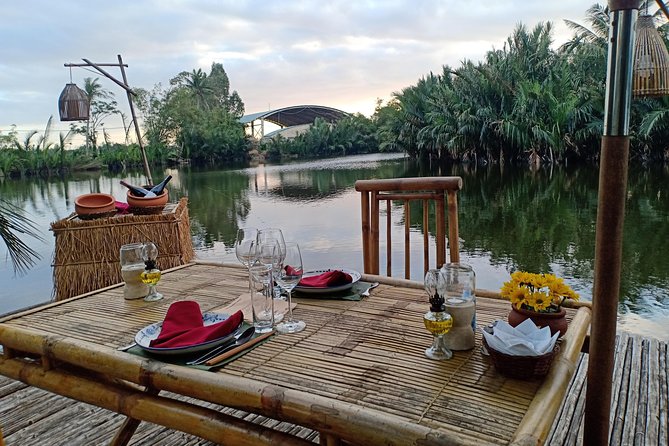 Romantic Dinning On The Bamboo Raft - Who will enjoy this evening most